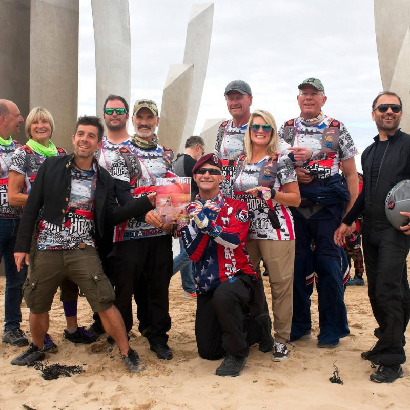 The Braves Memorial Omaha Beach Starhopp Skydive